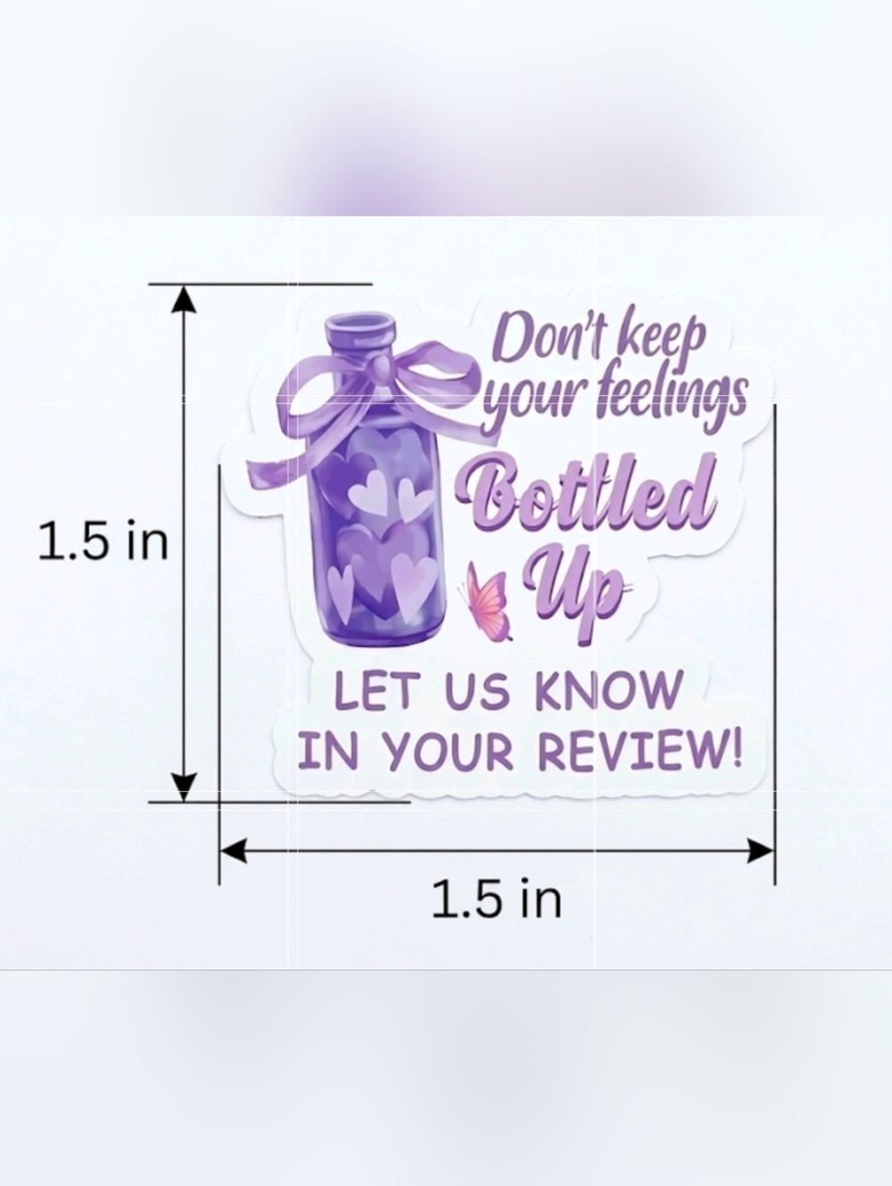120 "Let Us Know In Your Review" Stickers - Picture 3 of 3
